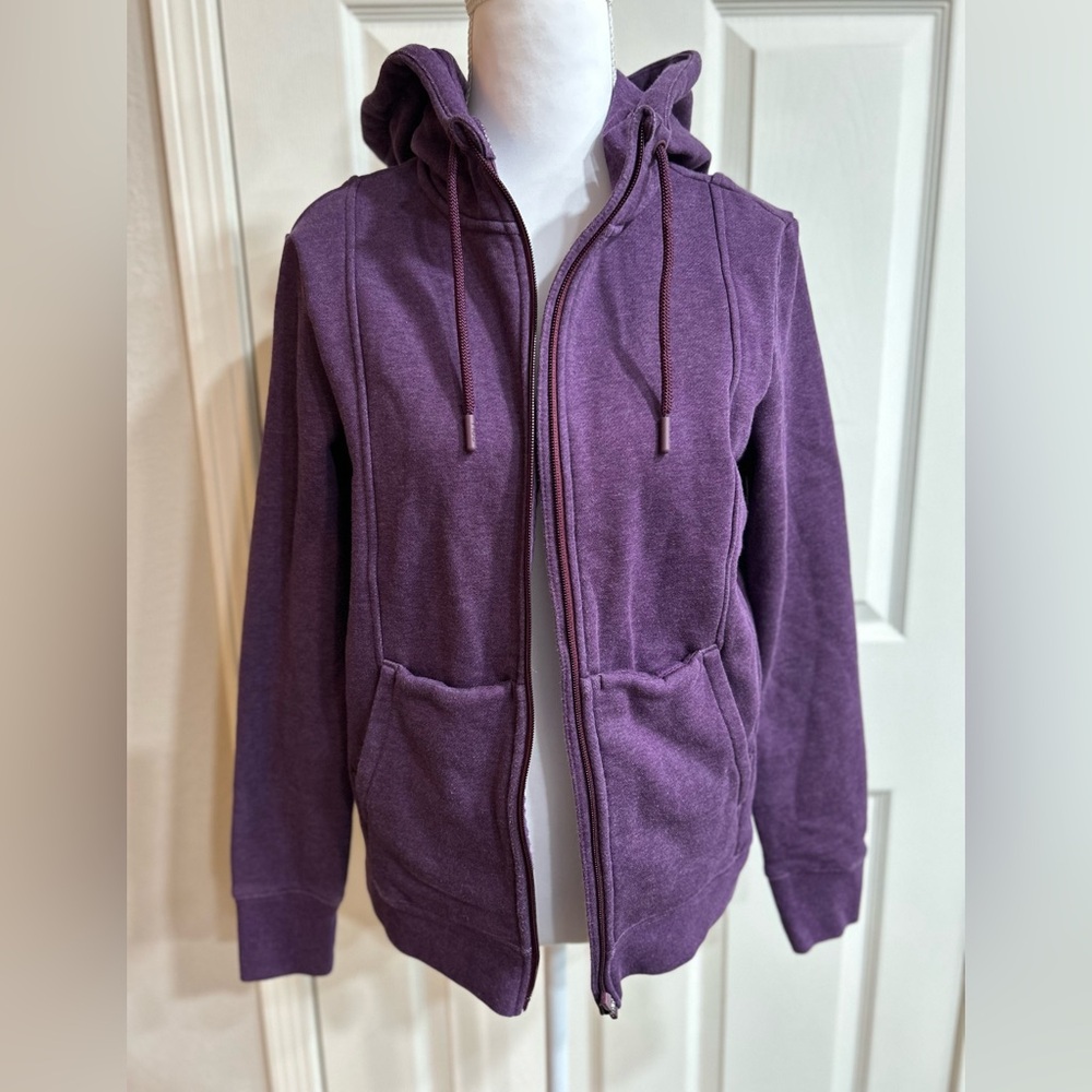 FIGS Deep Purple On Shift Full Zip Hoodie Jacket